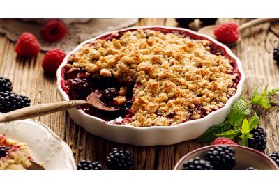 Blackberry crumble