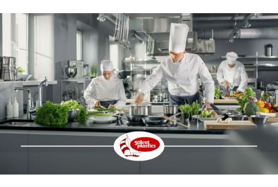 Image of kitchen staff working.