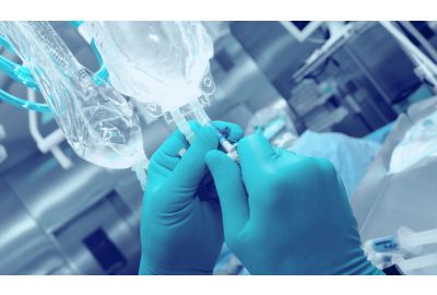 Image of plastic being used in medical industry.