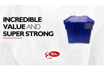 Star Product: 77 Litre Recycled Attached Lid Container