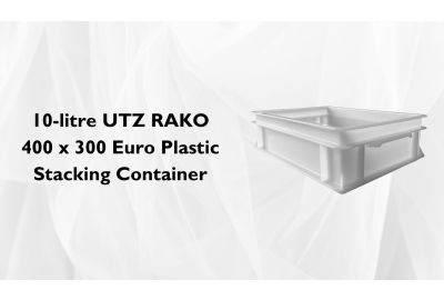 10-litre UTZ RAKO 400 x 300 Euro Plastic Stacking Container