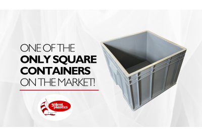 40-litre Square Heavy-Duty Industrial Stacking Plastic Plate Box