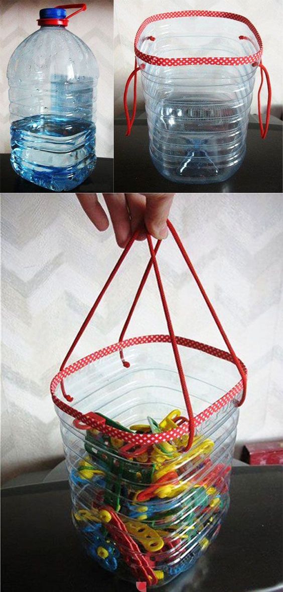 plastic bottle peg basket