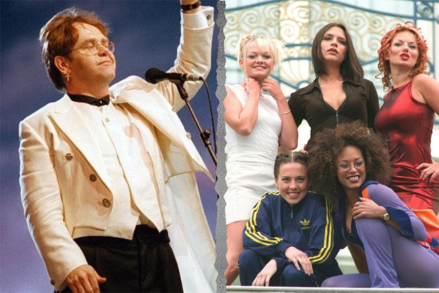 Elton John and The Spice Girls