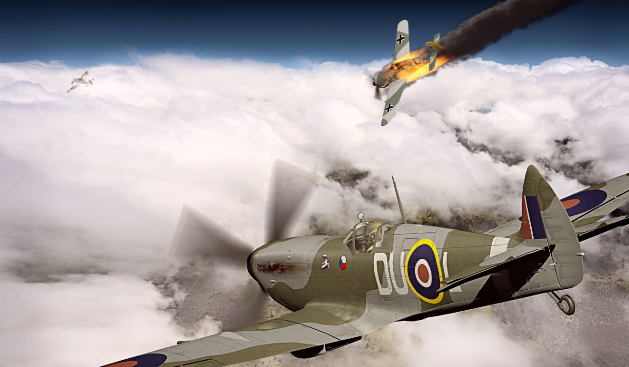 Image of fighter jet in WW2.