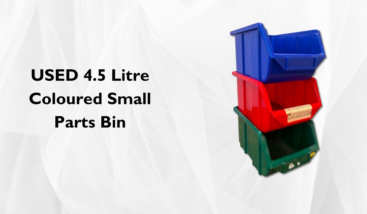 USED 4.5 Litre Coloured Small Parts Bin.