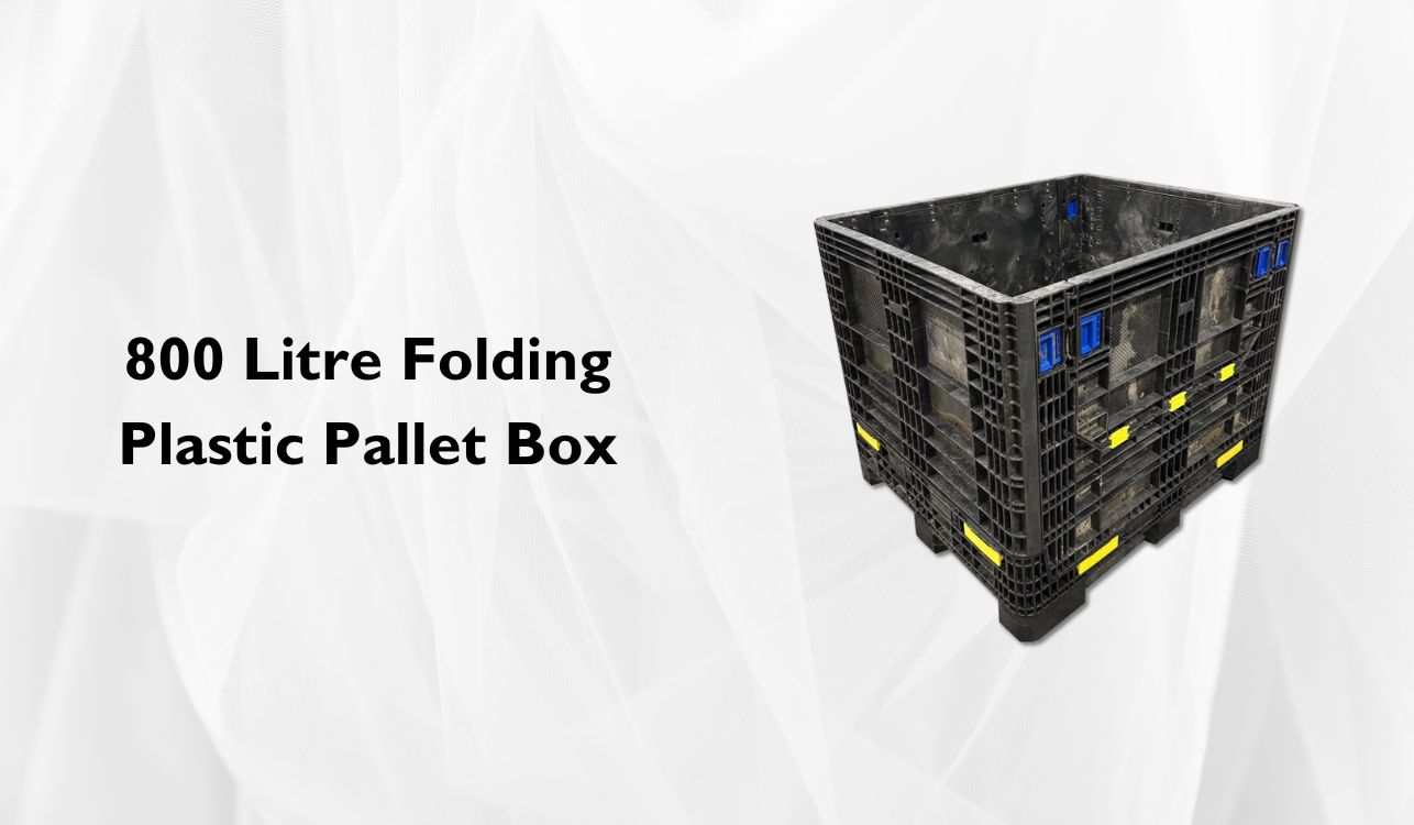 800 Litre Folding Plastic Pallet Box.