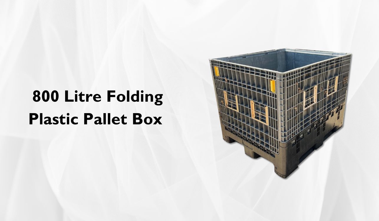 800 Litre Folding Plastic Pallet Box.