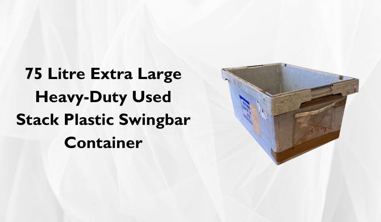 75 Litre Extra Large Heavy-Duty Used Stack Plastic Swingbar Container