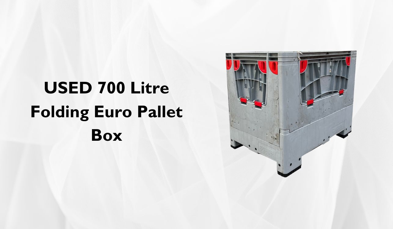 USED 700 Litre Folding Euro Pallet Box