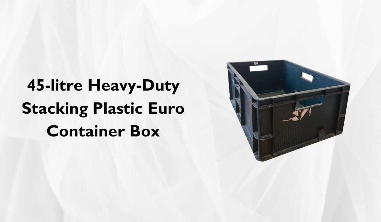 45-litre Heavy-Duty Stacking Plastic Euro Container Box