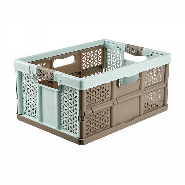 32 Litre Extra Strong Folding Plastic Stacking Storage Crate