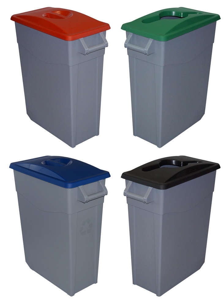 65 Litre Mobile Slim Bin with Lid