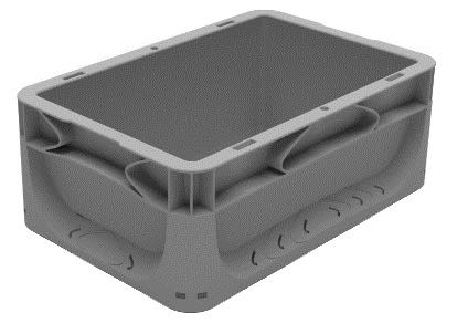 5.3 Ltr Euronorm ECO Grey Stacking Container