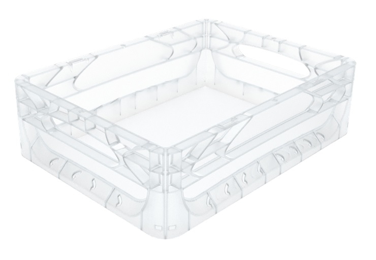 10 Litre Euronorm Clear Plastic Stacking Container