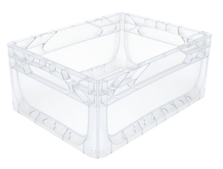 15 Litre Euronorm Clear Plastic Stacking Container