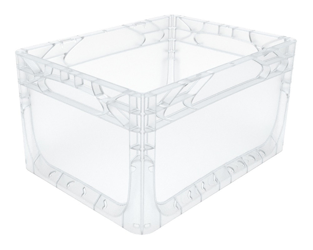 20 Ltr Euronorm Clear Plastic Stacking Container