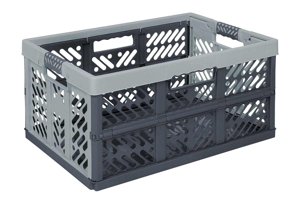 45 Ltr Extra Strong Folding Plastic Storage Crate 