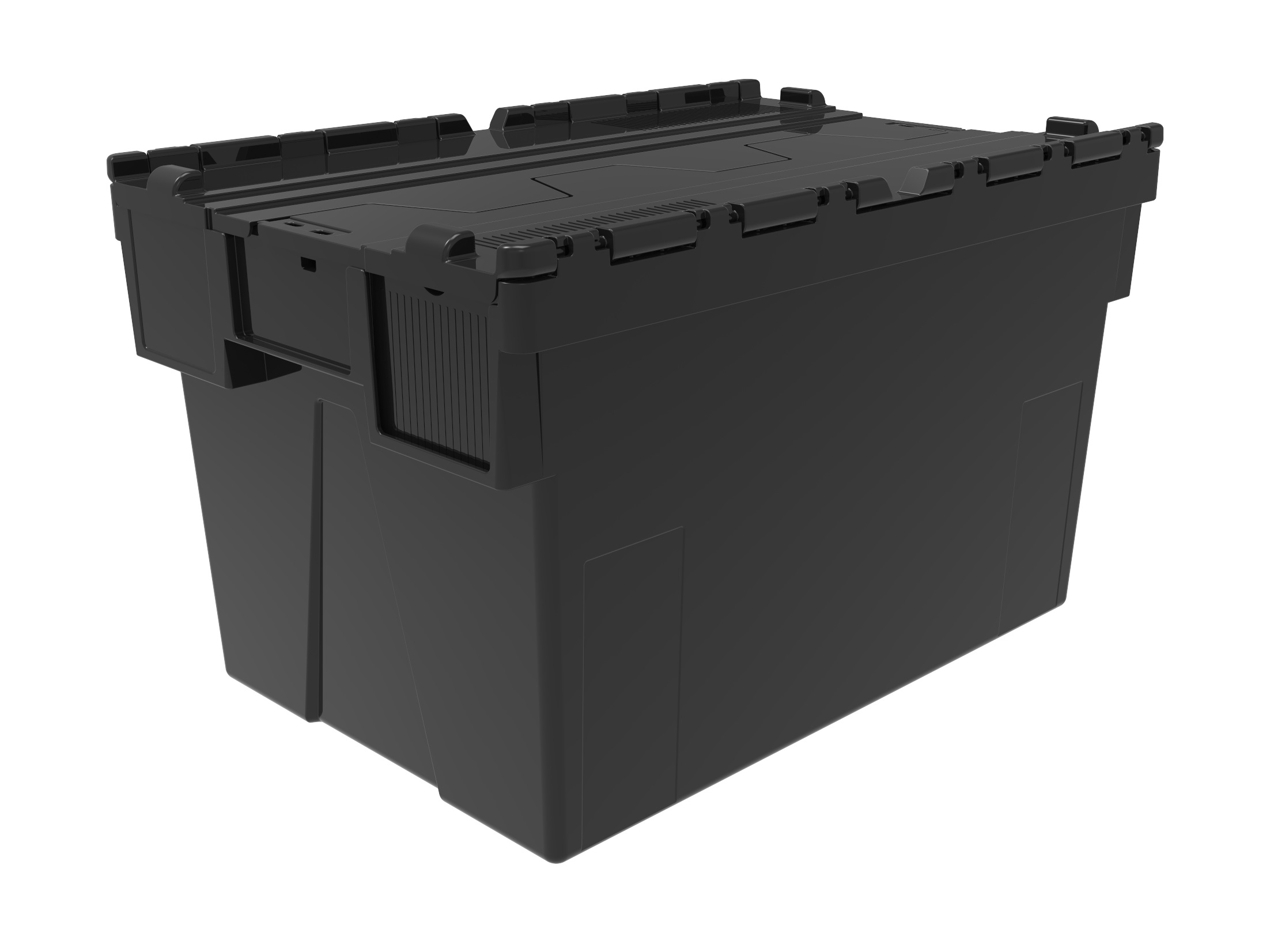 65 Ltr Super Strong Recycled Attached Lid Container