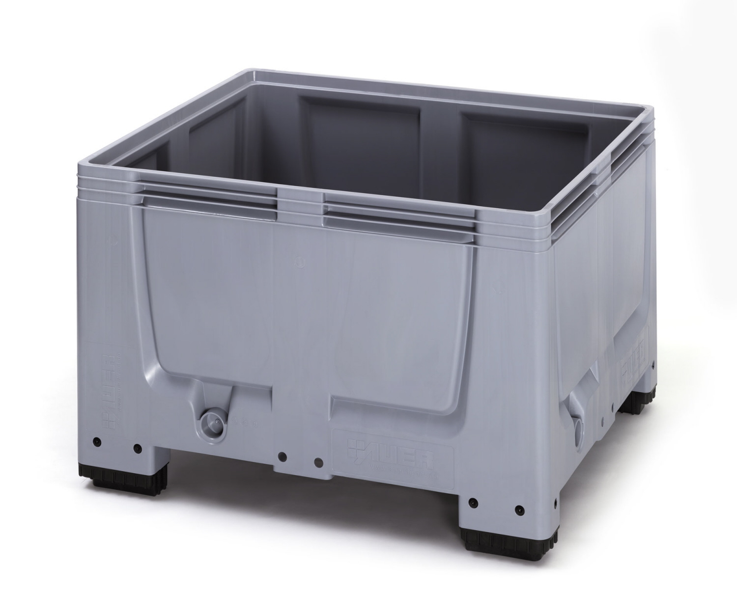 670 Litre Standard UK Size Solid Pallet Box / Bulk Storage Container with 4 feet