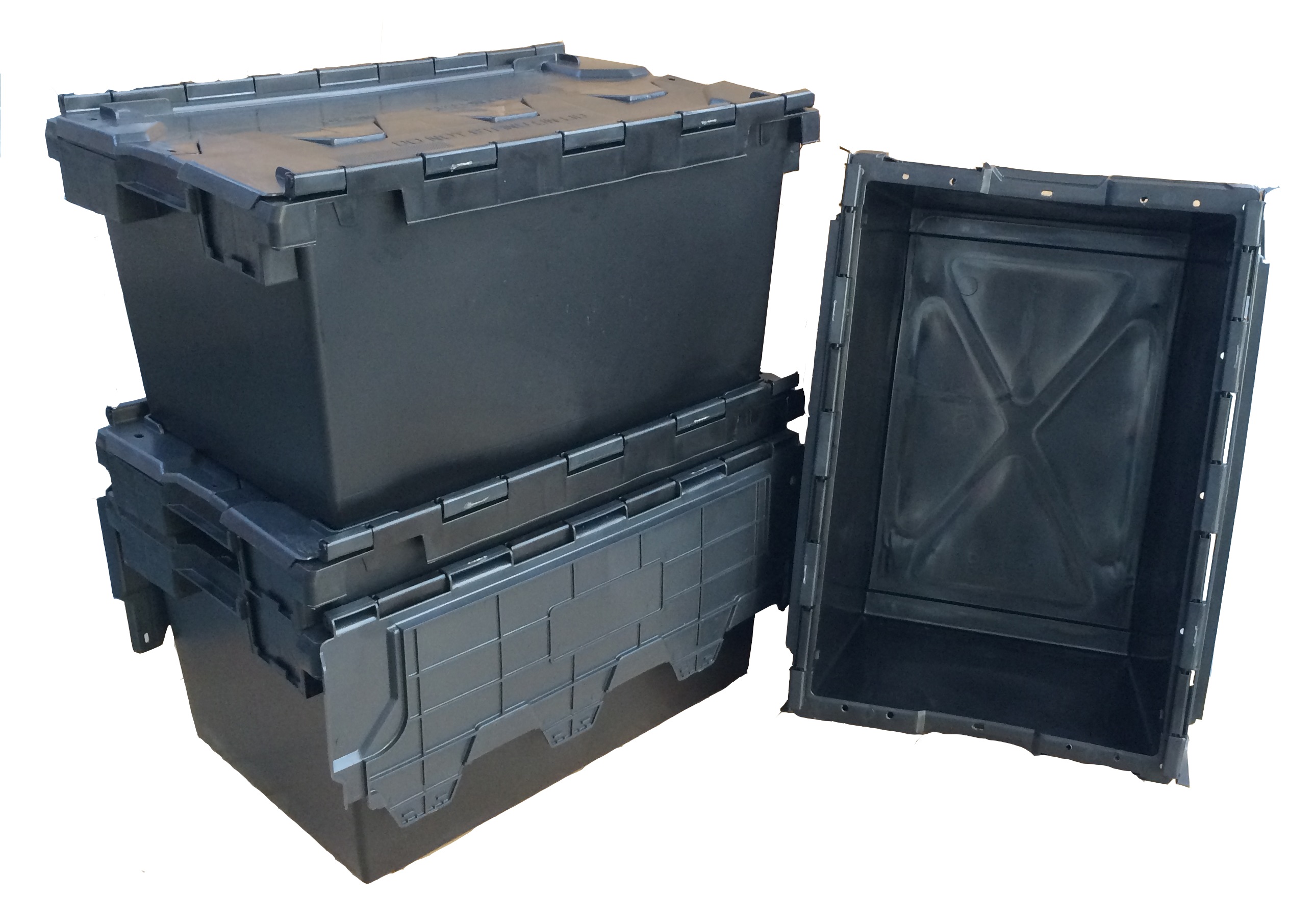 80 Ltr Heavy Duty XL Attached Lid Container