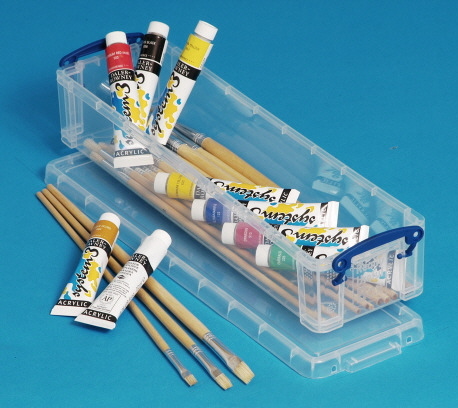 1.5 Ltr Clear Really Useful Plastic Storage Box 