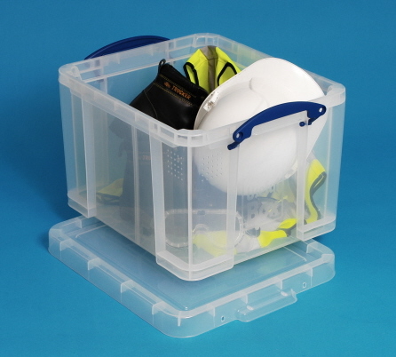 35 Ltr Clear Really Useful Plastic Storage Box 