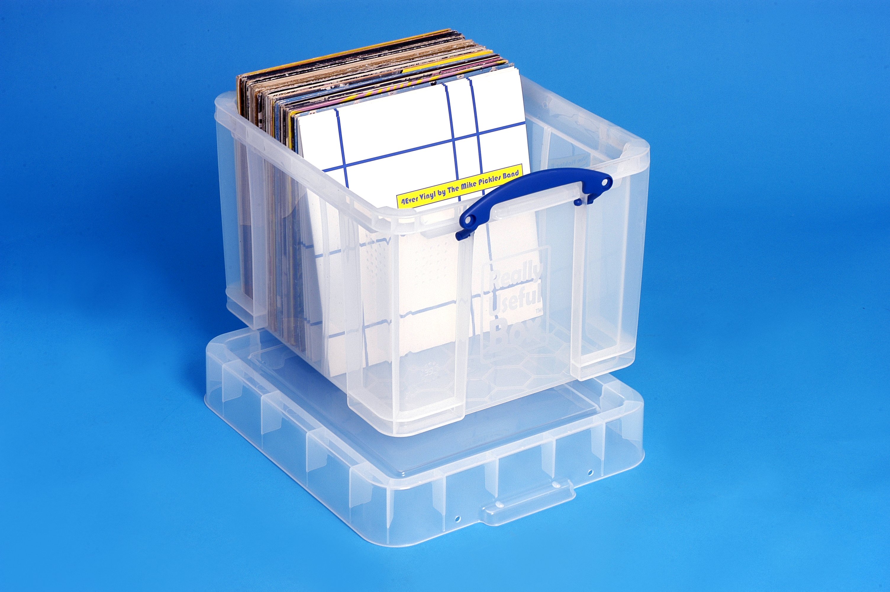 38 Ltr LP Transparent Really Useful Plastic Storage Box 