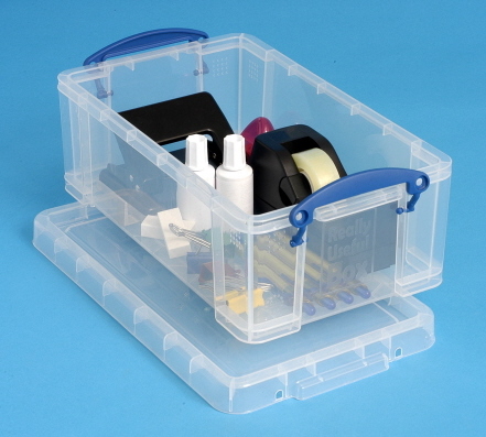 5 Ltr Clear Really Useful Plastic Storage Box 