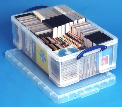 50 Ltr Clear Really Useful Plastic Underbed Storage