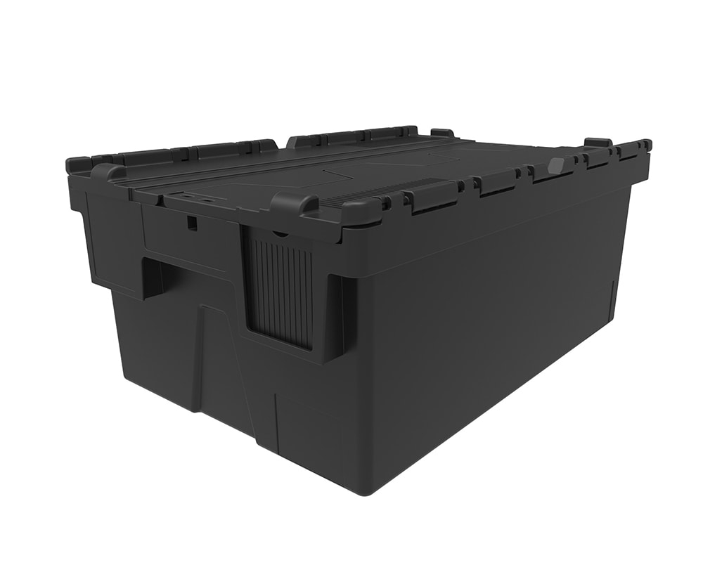 44 Ltr Super Strong Recycled Attached Lid Container