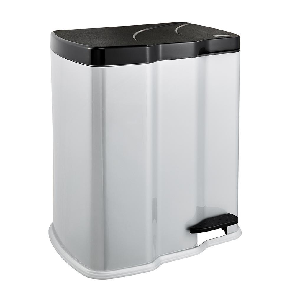 Small Industrial Pedal Bin - 2 x Large/Small Dividers