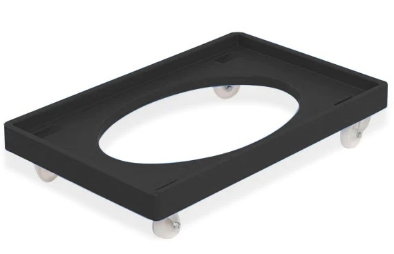 Mobile transport dolly for M111 M211 & M311 Plastic Baking Containers