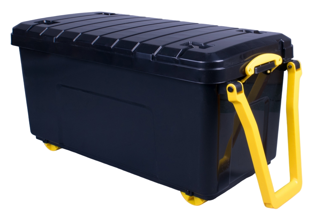 Extra Long 160 Ltr Mobile Storage Trunk w/4 Wheels