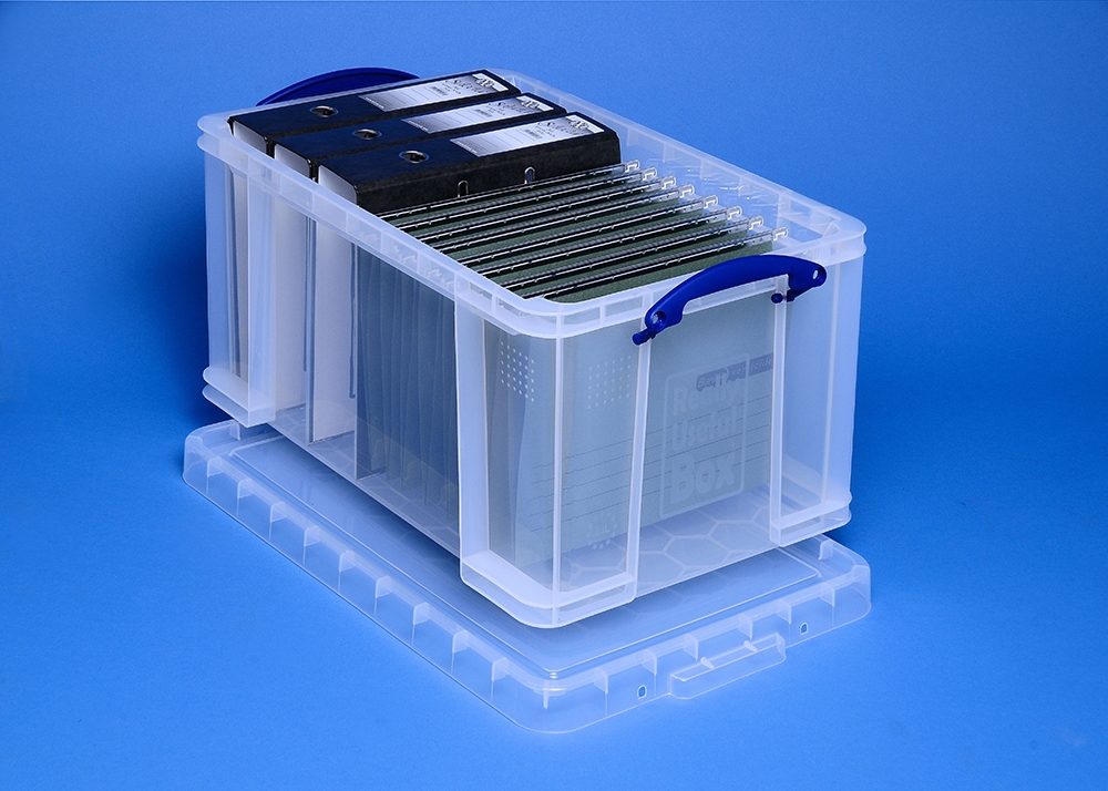 48 Ltr Clear Really Useful Plastic Storage Box 