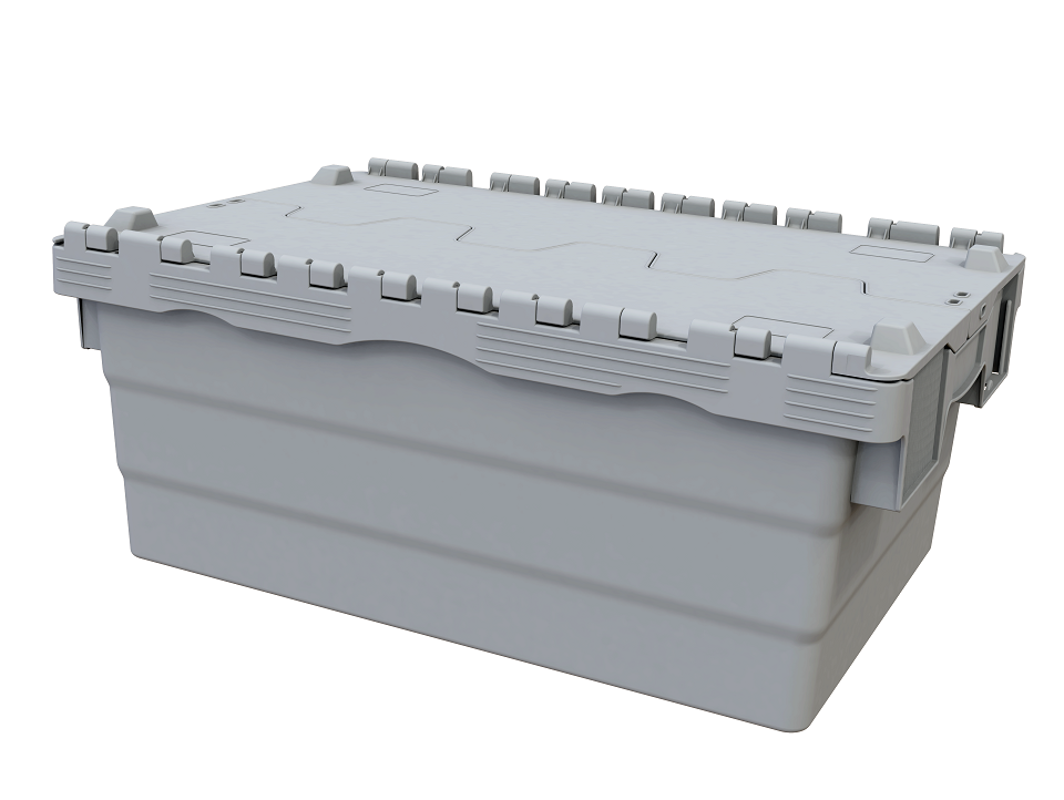 45 Litre Premium Heavy Duty Attached Lid Container